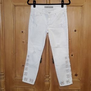 🎁 Guess Los Angeles floral cutout jeans